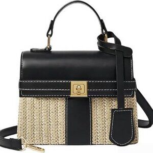 NEW! Straw Beach Bags for Women, Crossbody Shoulder Handbags Woven Bag